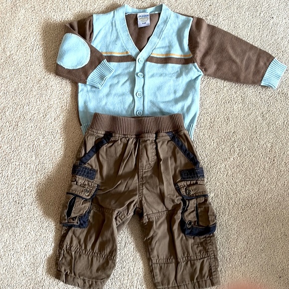 Baby boy 2 pieces set, size 6m. Brand: Please Mum. Cotton - Picture 1 of 6